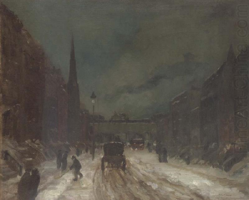 Street Scene with Snow, Robert Henri